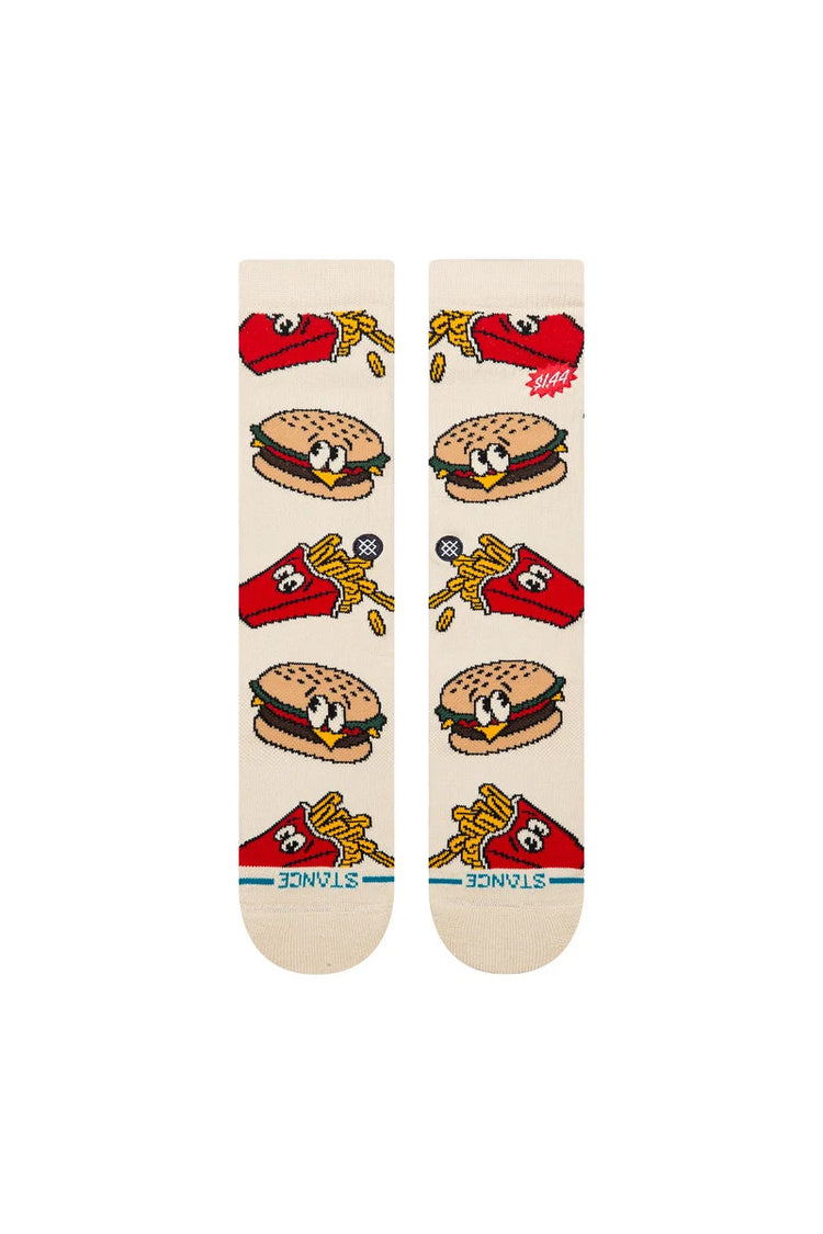 Combo Meal Crew Sock - TAN