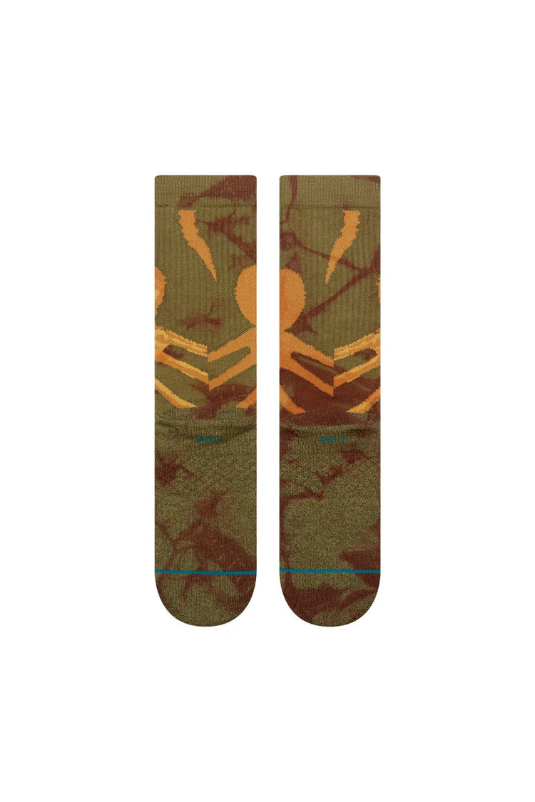 Alien x Stance Face Hugger Crew Sock - BRN