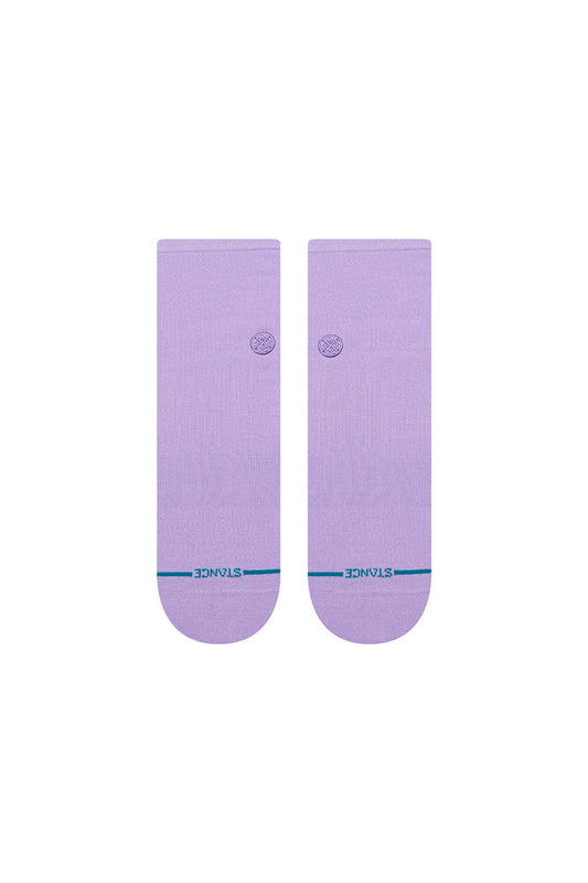 Fine Rib Quarter Sock - PUR