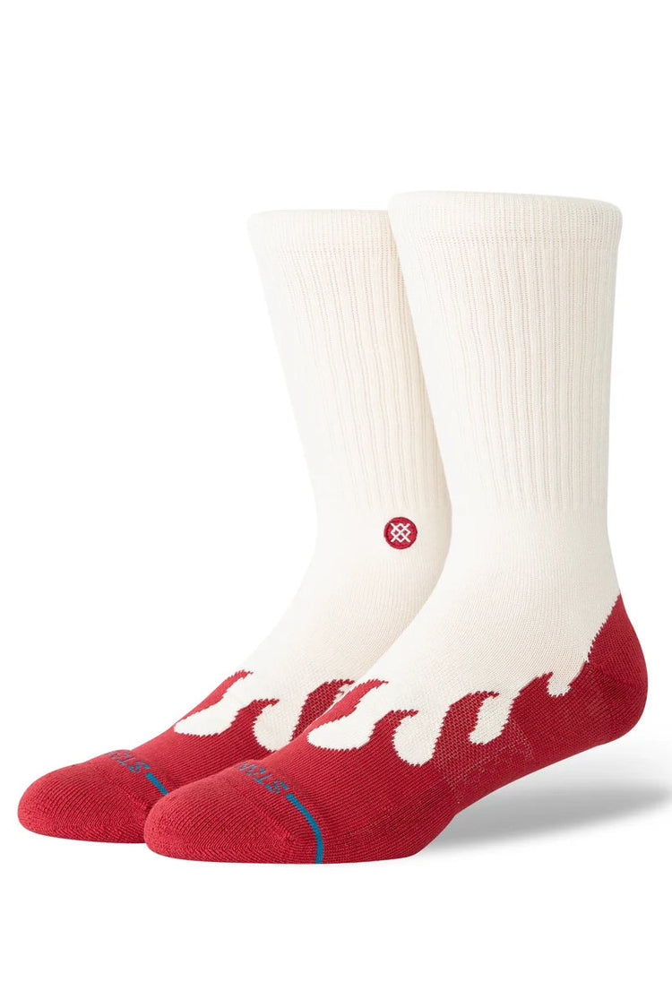 Heating Up Crew Sock - RED