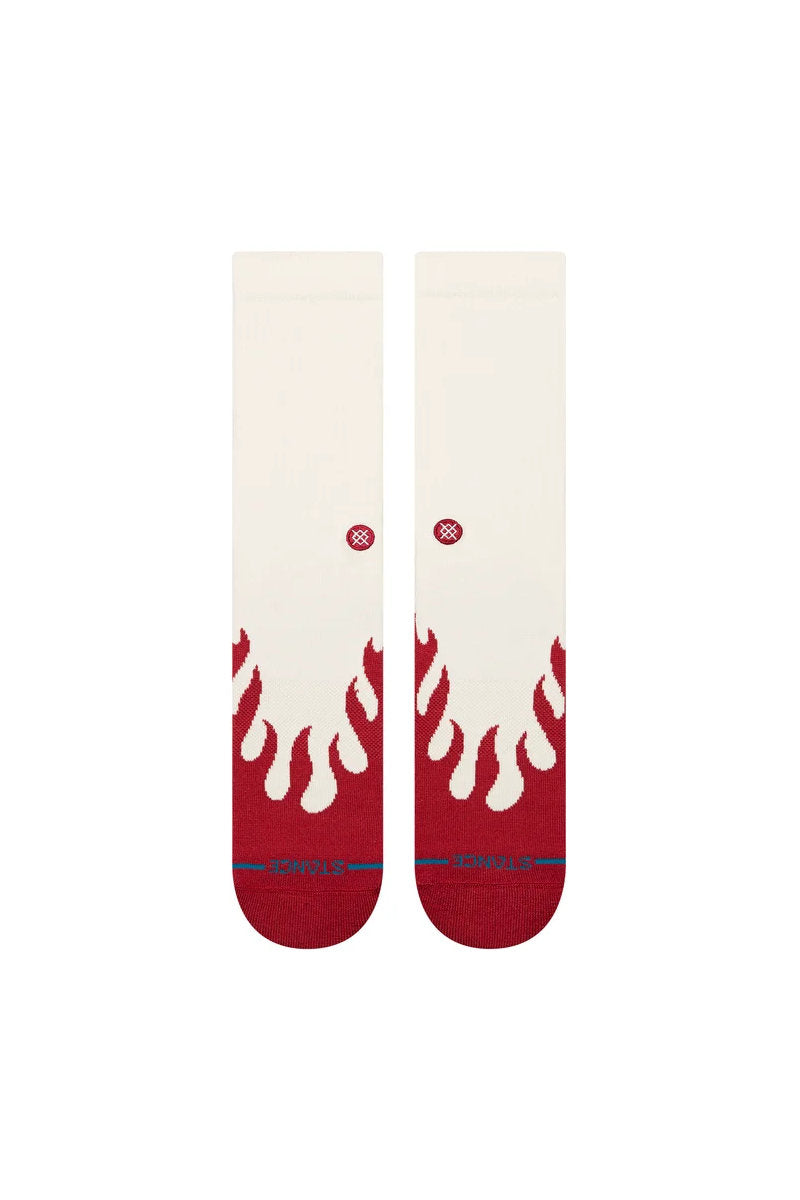 Heating Up Crew Sock - RED