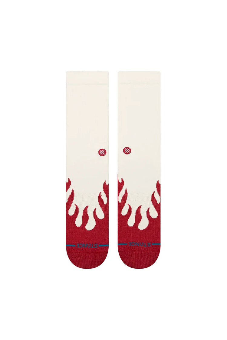 Heating Up Crew Sock - RED