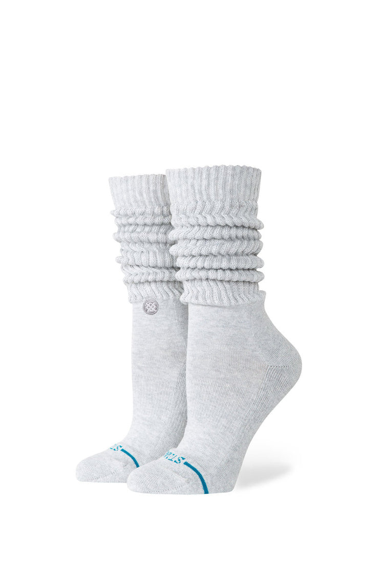 Icon Slouch Crew Sock - Heather Gray - HGR