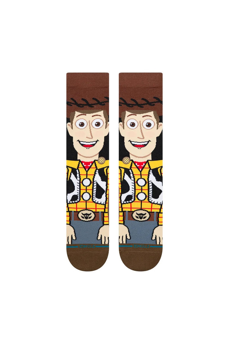 Toy Story x Stance Woody Crew Sock - BRN
