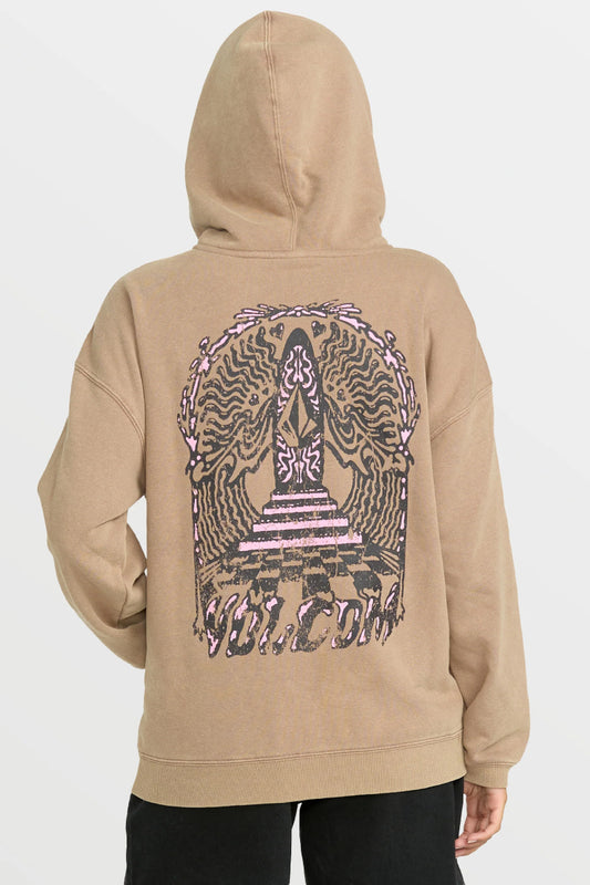 Stone Art Up Zip Hoodie - HZL
