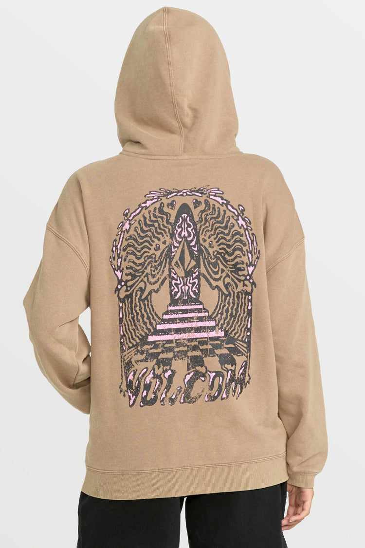 Stone Art Up Zip Hoodie - HZL
