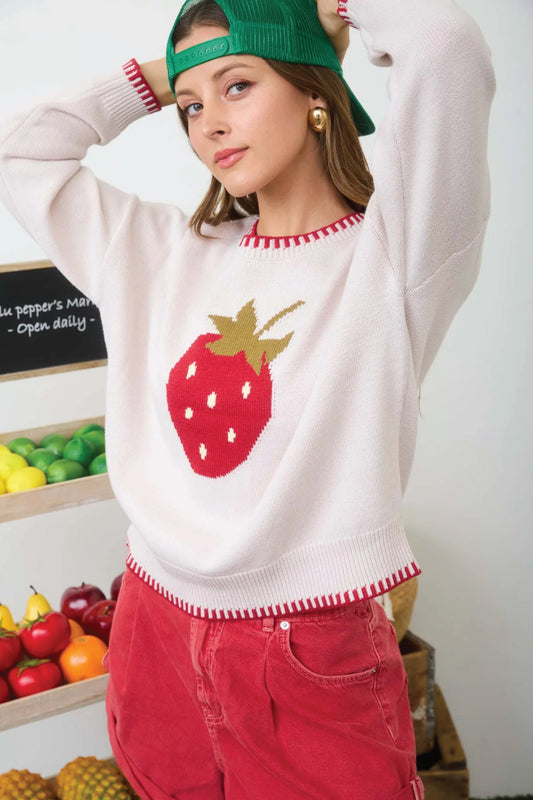 Strawberry Sweater - OAT