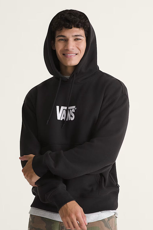 Stretch Logo Pullover Hoodie - BLK