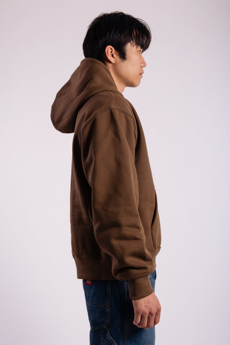 Stretch Logo Pullover Hoodie - BRN