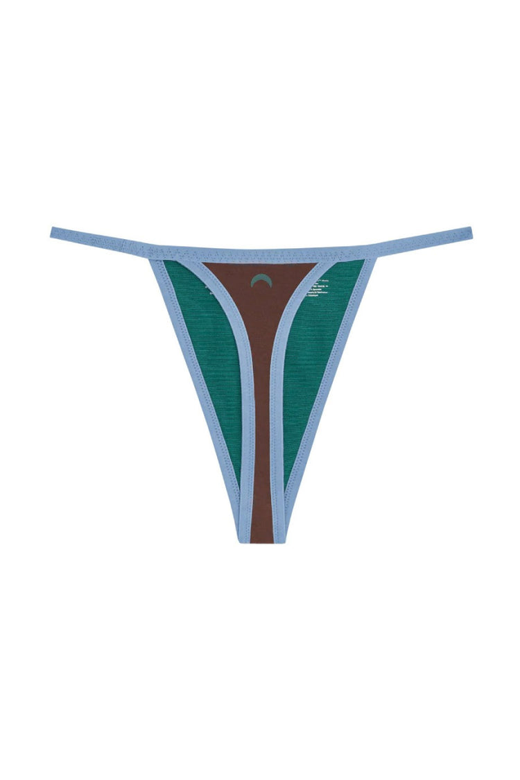 String Thong - Brown / Sky Blue - BRNB