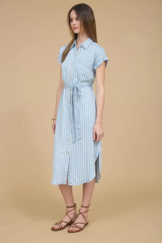 Verona Stripe Midi Dress - CHM