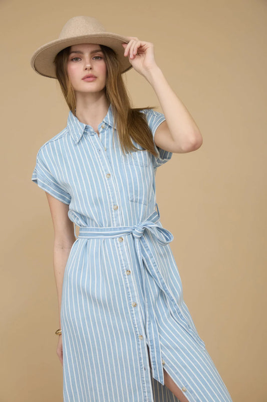 Verona Stripe Midi Dress - CHM