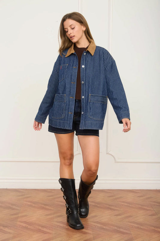 Striped Barn Jacket - IND