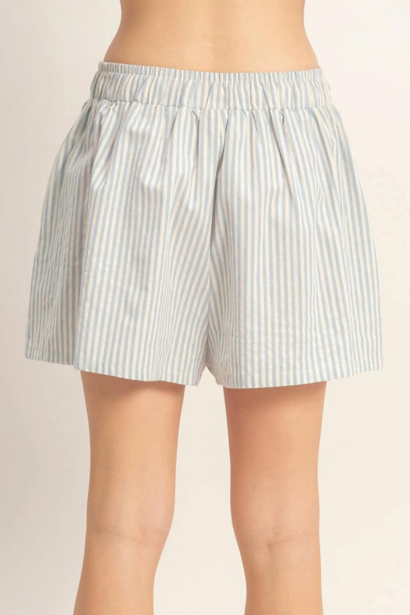 Striped Boxer Shorts - BLU