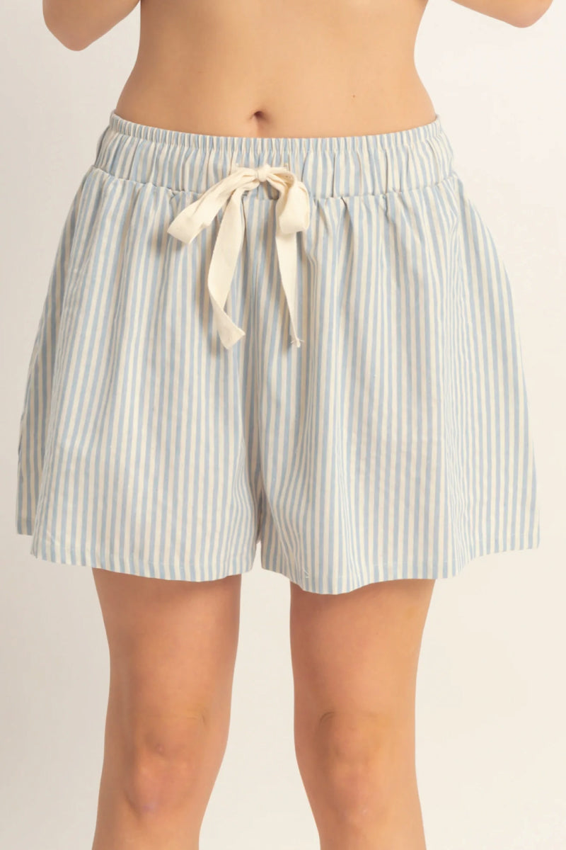 Striped Boxer Shorts - BLU