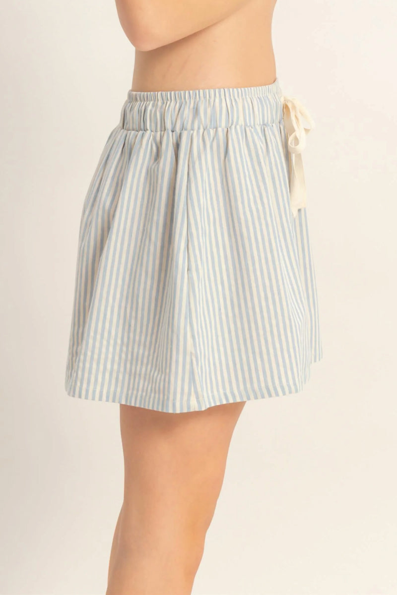 Striped Boxer Shorts - BLU