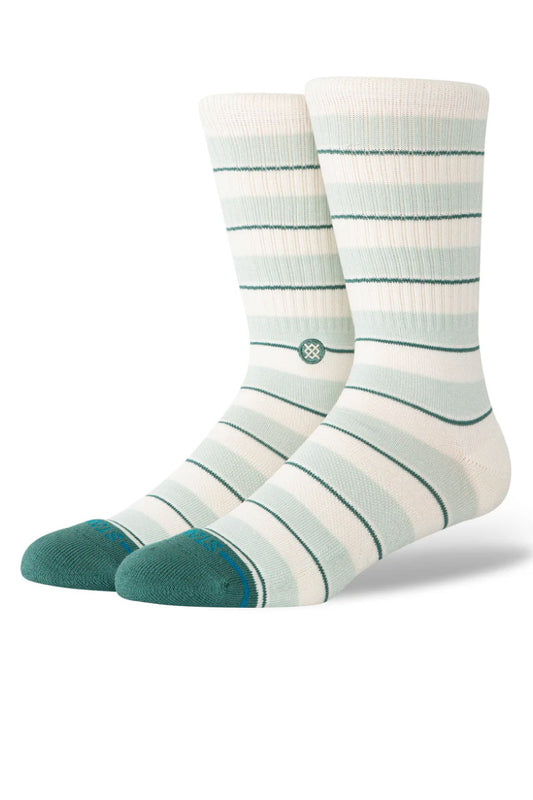 Striped It Crew Sock - TEA