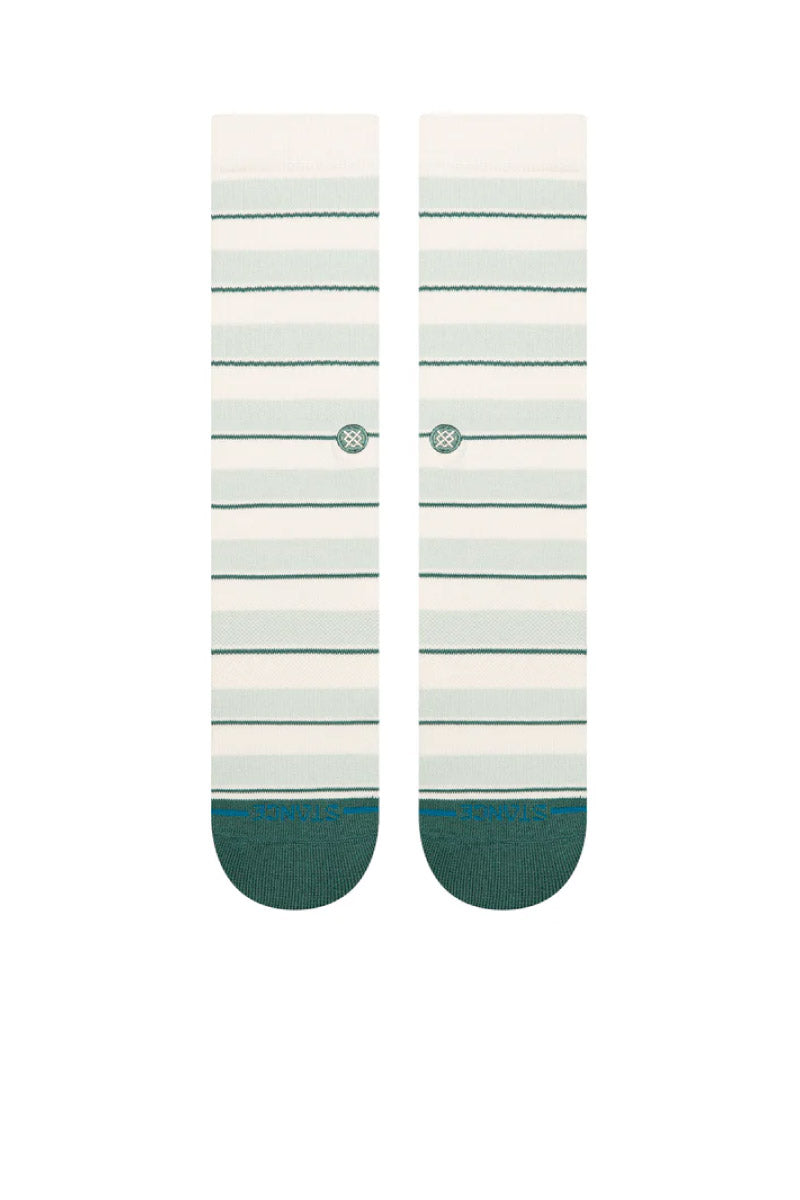 Striped It Crew Sock - TEA