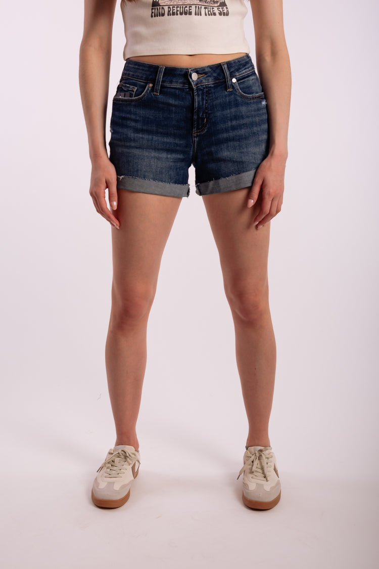 Suki Flap Pocket Shorts - SEA