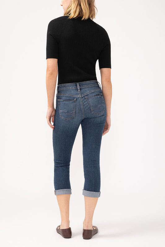 Suki Mid Rise Capri Jeans - MDW
