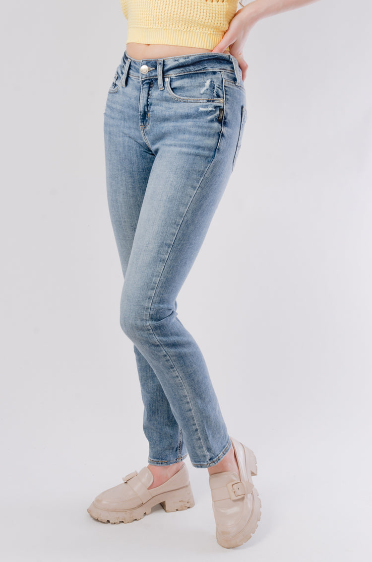 Suki Mid Rise Straight Leg Jeans - 31