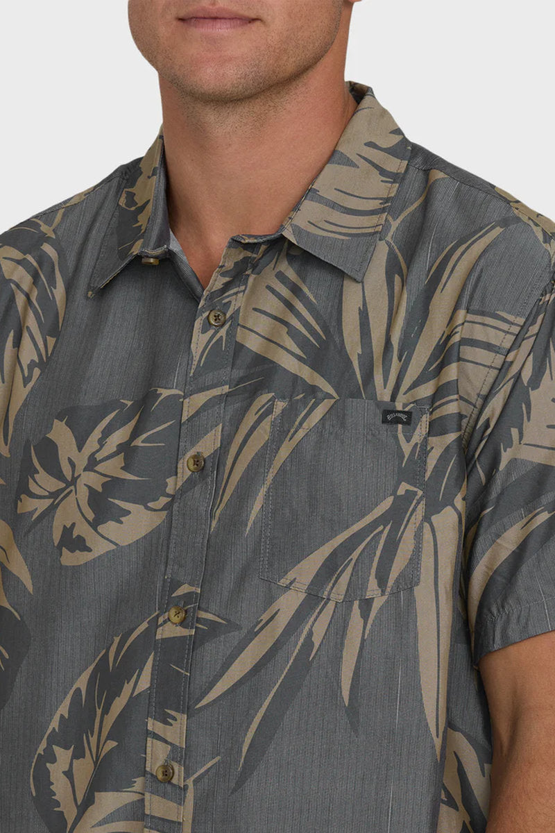 Sundays Lounge Short Sleeve Shirt - BLK