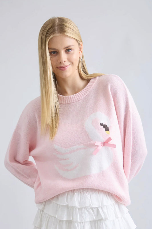 Swan Lake Sweater - PNK