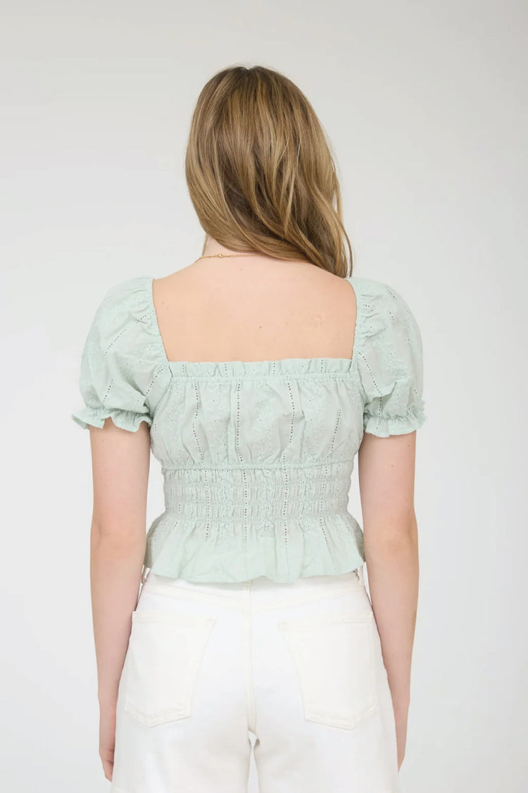 Sweetheart Peasant Top - SAG