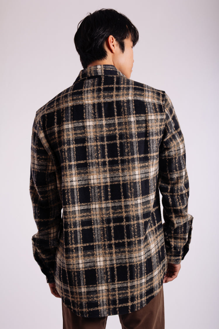 Cabin Plaid Shirt - BLK