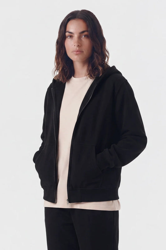 Lush Zip Hoodie - BLK
