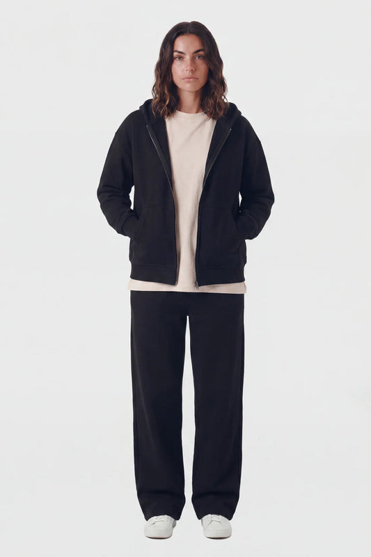 Lush Zip Hoodie - BLK