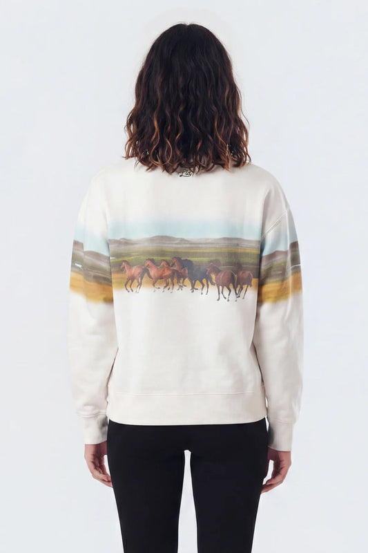 Run Wild Crewneck - WHT