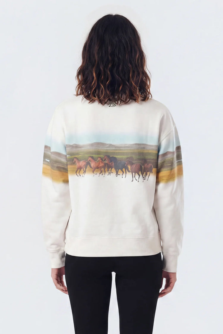 Run Wild Crewneck - WHT
