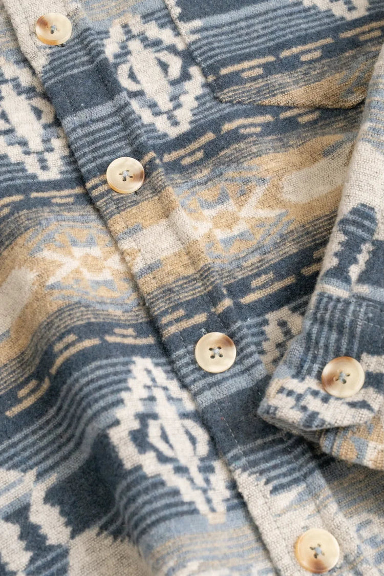 Summit Aztec Overshirt - BLU