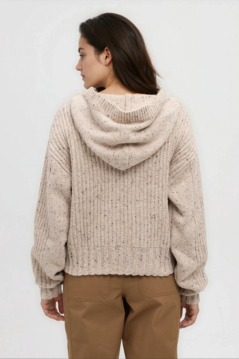 Temple Fleck Sweater - NAT
