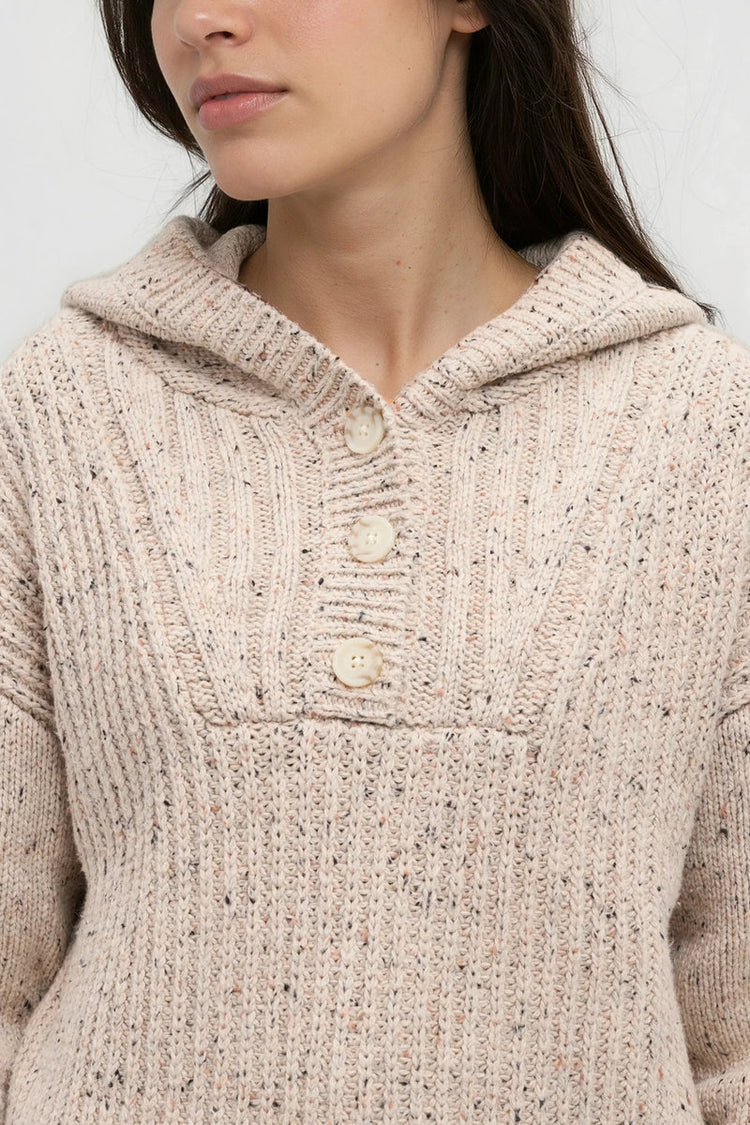 Temple Fleck Sweater - NAT