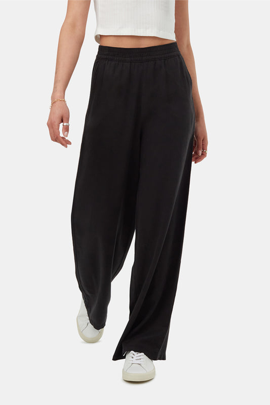 Tencel Wide Leg Pants - BLK