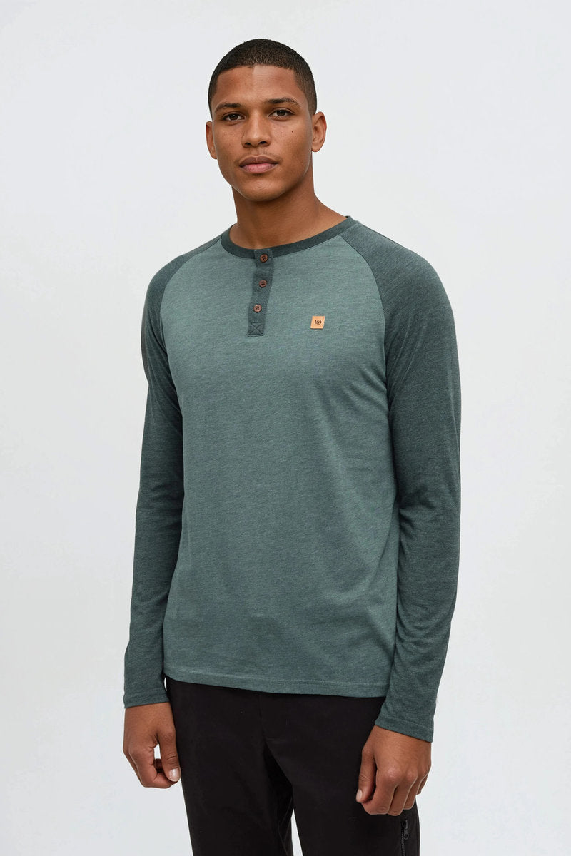 TreeBlend Baker Henley - GRN