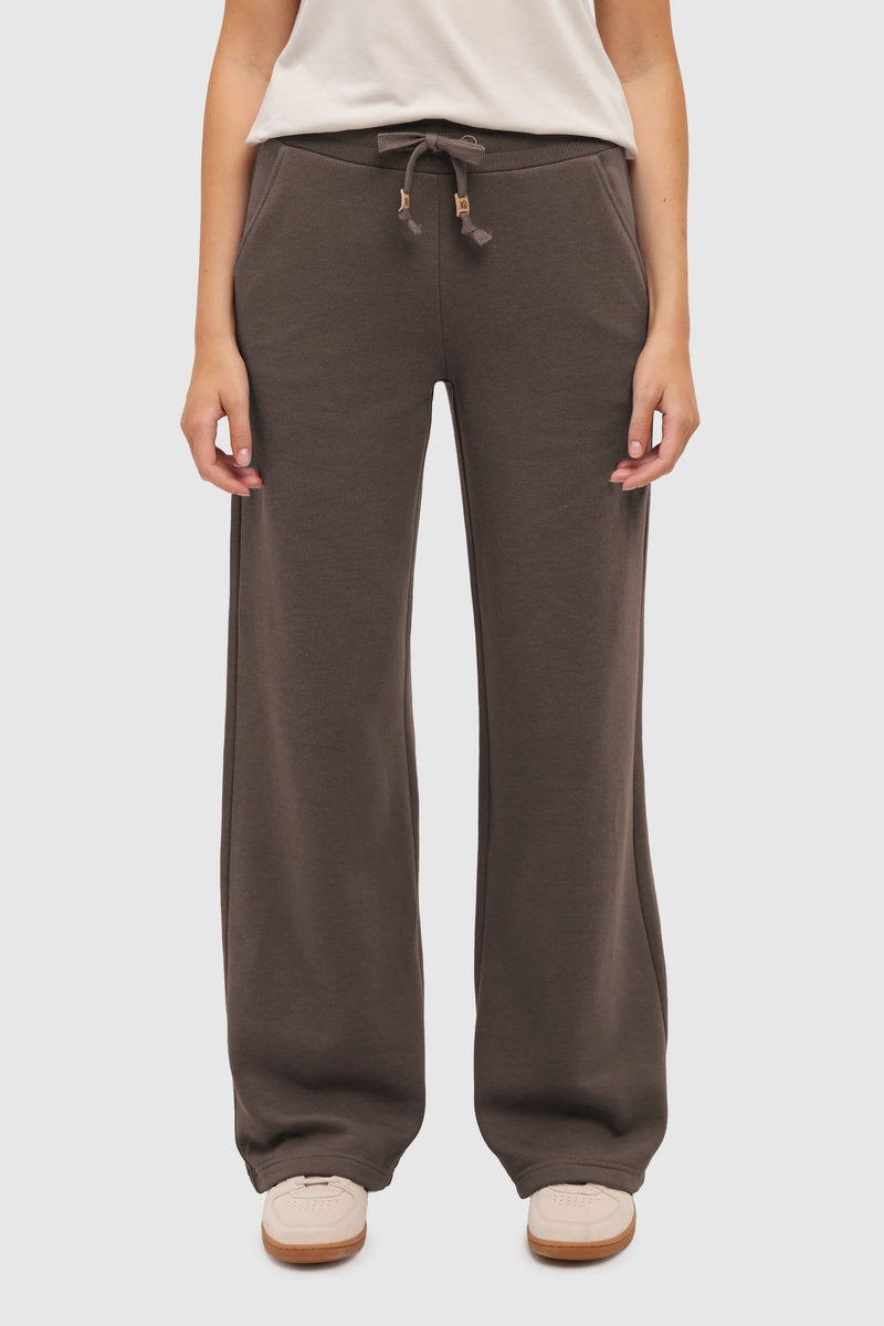 Bamone Wide Leg Sweatpants - BRN