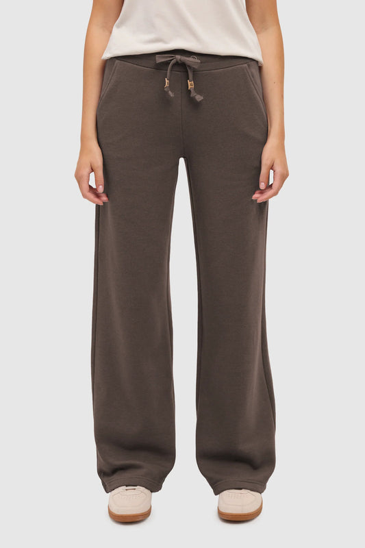 Bamone Wide Leg Sweatpants - BRN