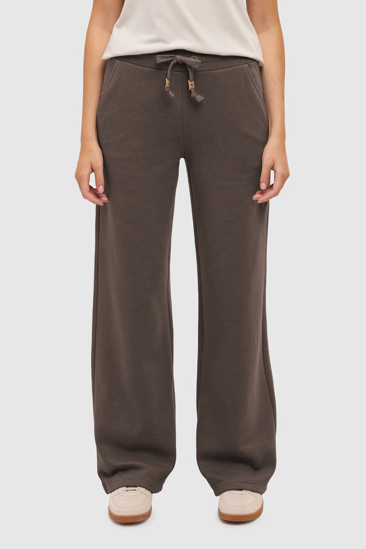 Bamone Wide Leg Sweatpants - BRN