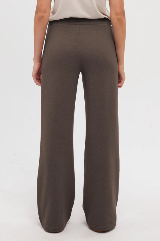 Bamone Wide Leg Sweatpants - BRN
