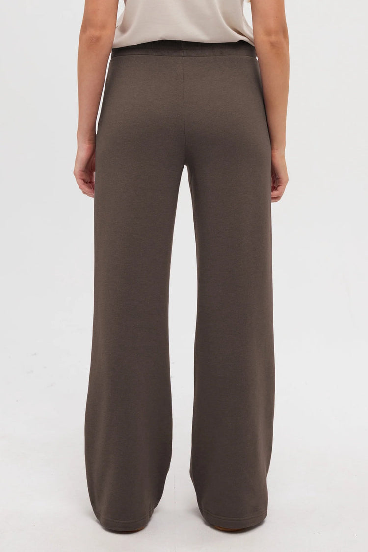 Bamone Wide Leg Sweatpants - BRN