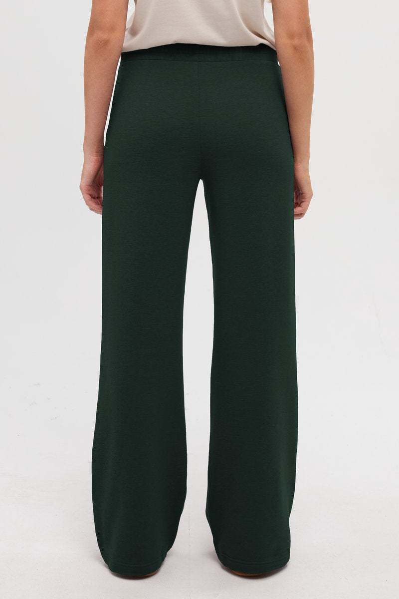 Bamone Wide Leg Sweatpants - GRN