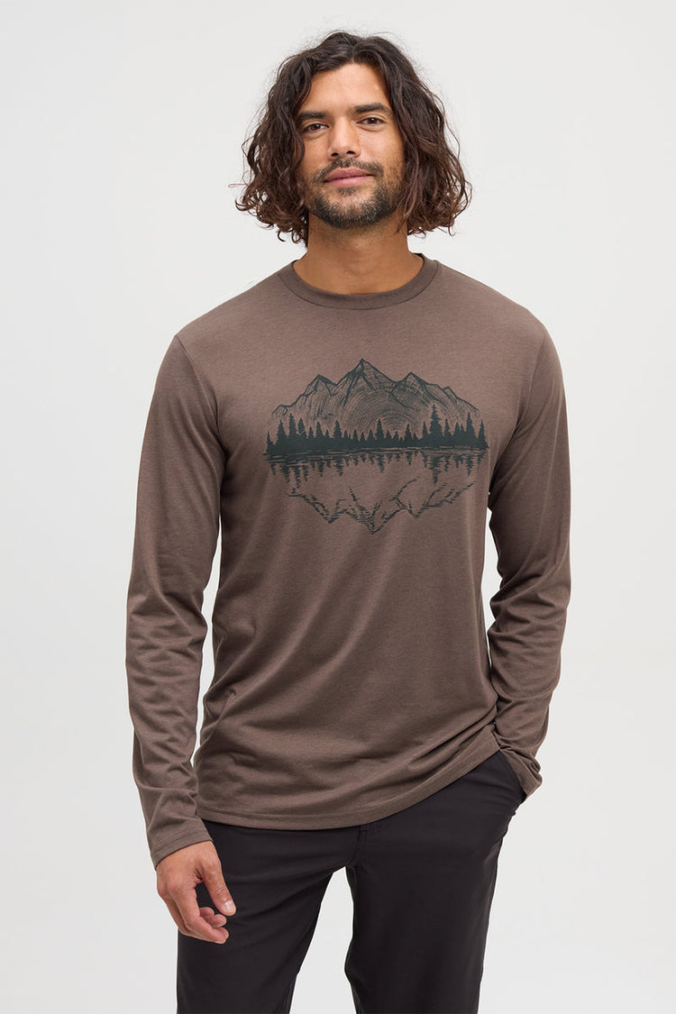 Mountain Portal Long Sleeve Tee - BRN