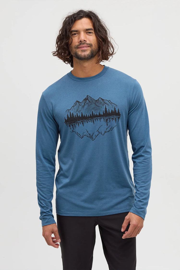 Mountain Portal Long Sleeve Tee - BLU