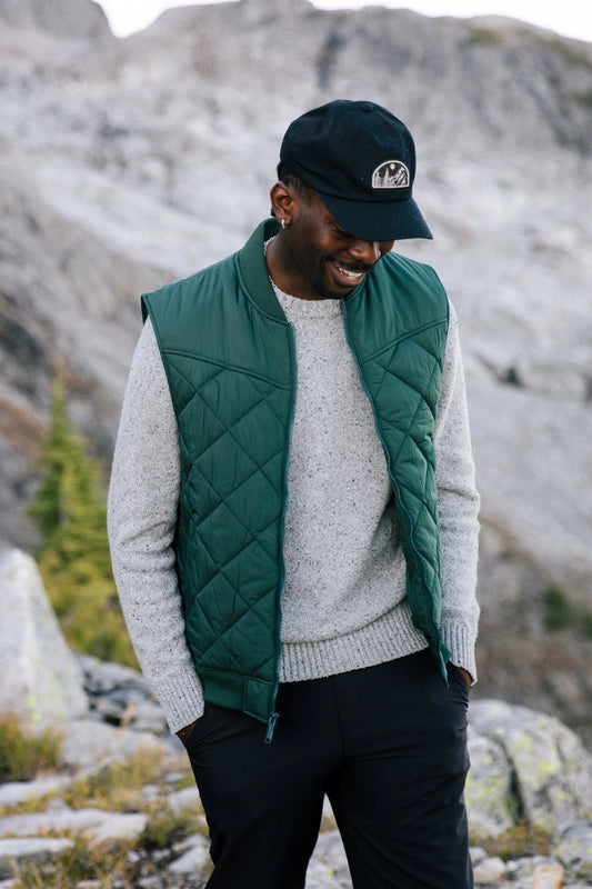 Parks Scattered Scenic Peak Hat - BLK