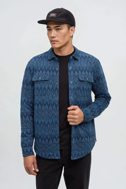 Quilted Colville Overshirt - BLU