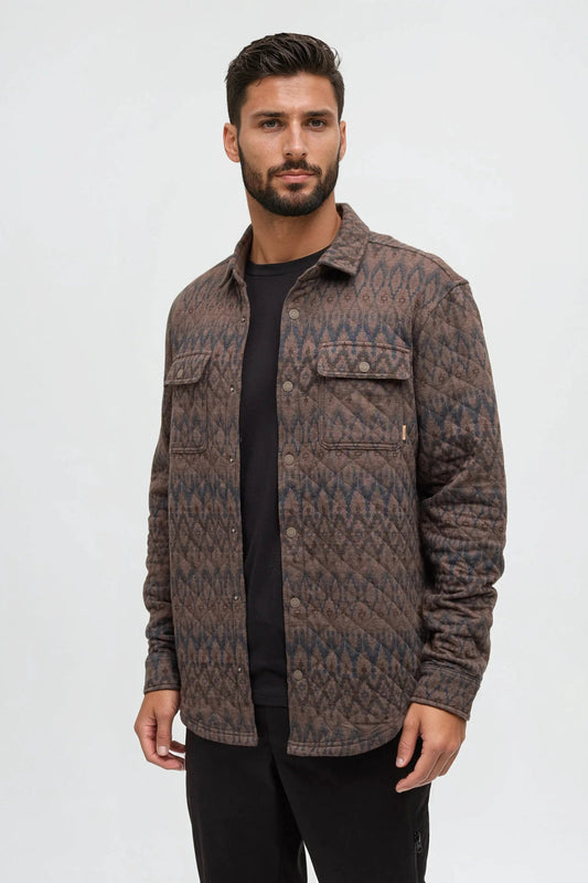 Quilted Colville Overshirt - BRN