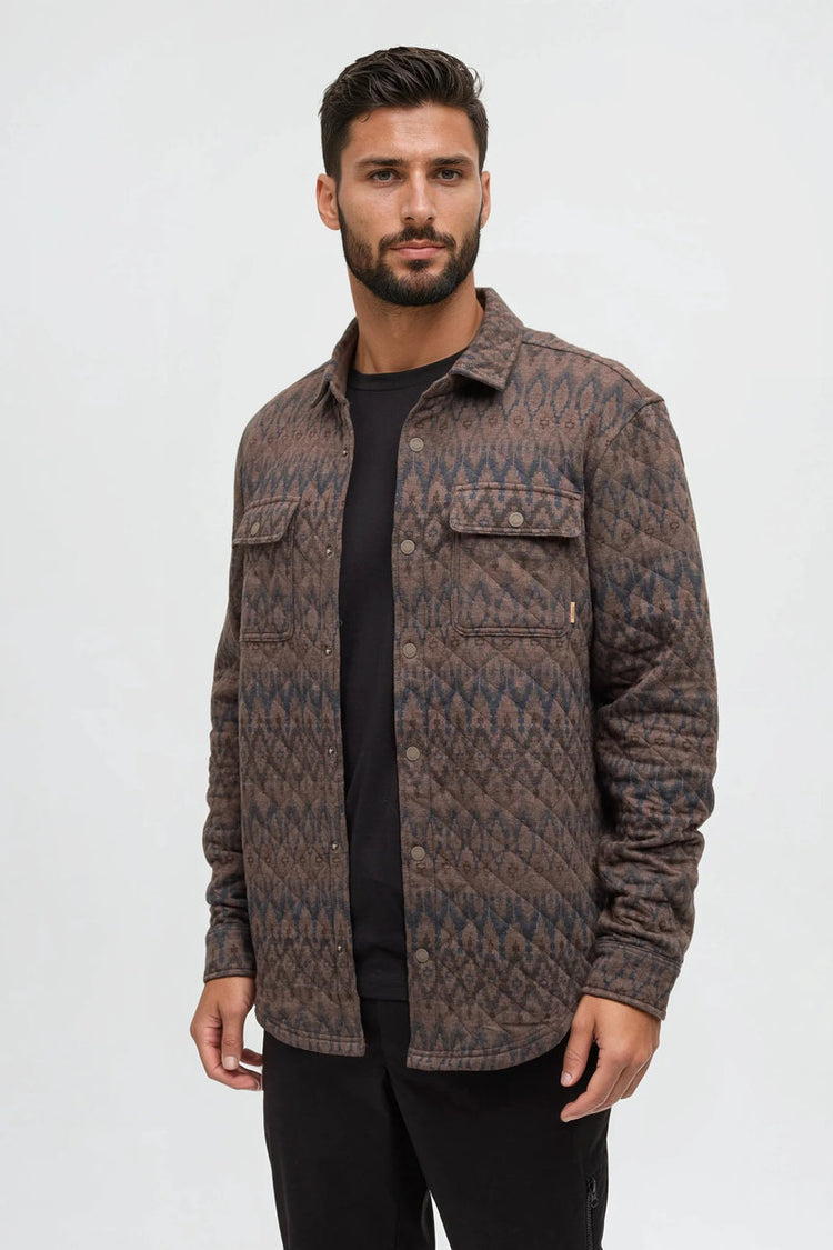 Quilted Colville Overshirt - BRN